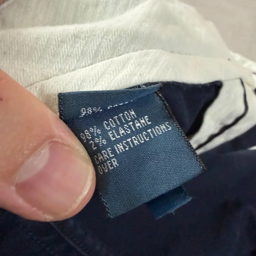 Polo Ralph Lauren Chino Pants Mens 54Bx32 Navy Classic Fit Stretch Cotton Twill
